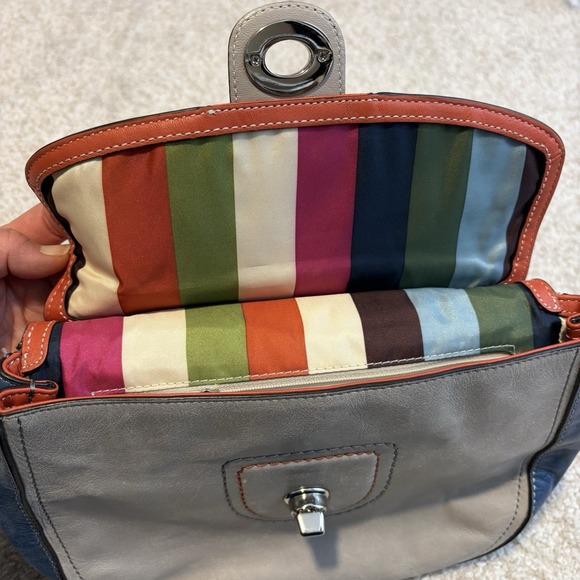 Coach Willis 70th Anniversary Colorblock Leather Crossbody Bag Rare - Picture 12 of 16